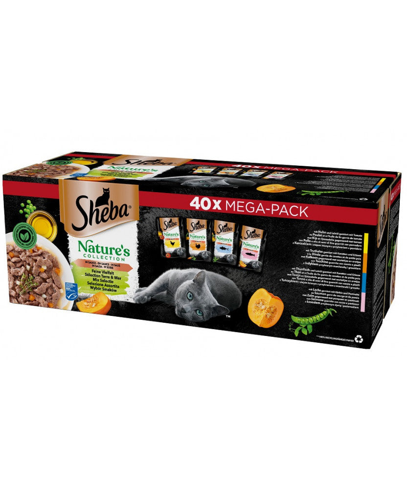Sheba Nature's Collection Selezione di Gusti in Salsa 40 x 85 g Sheba Nature's Collection Selezione di Gusti in Salsa 40 x 85 g